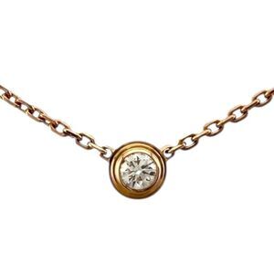 Cartier Damour Diamant Leger Approx 0.04ct Necklace 18K 18K Pink Gold Diamond